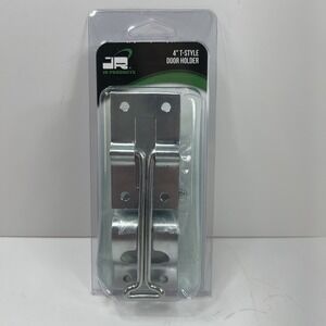 JR Products Door Holder RV Trailer 4" Silver NEW Zinc Plated Steel T-Style 10495